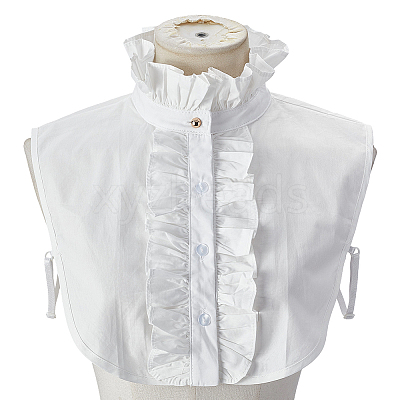 Detachable Polyester Lady Shirts False Collars AJEW-WH0314-867-1