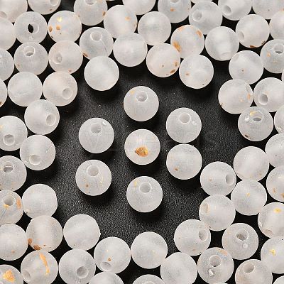 Frosted Transparent Acrylic Beads X1-OACR-F013-13L-1