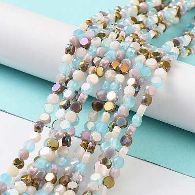 Electroplate Glass Beads EGLA-P056-01D-1