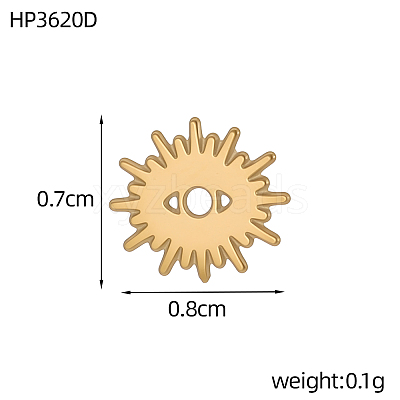 304 Stainless Steel Charms STAS-OY019-79G-1