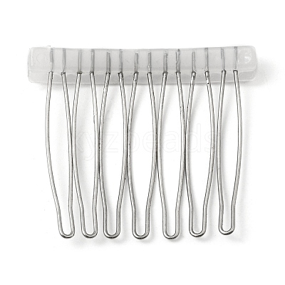 304 Stainless Steel & Plastic Hair Comb Findings MAK-K021-07A-P-1