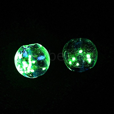 Luminous Handmade Gold Sand Lampwork Beads FOIL-B001-07B-1