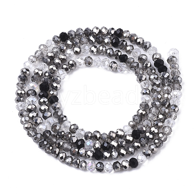 Electroplate Glass Beads Strands EGLA-S192-001A-A01-1