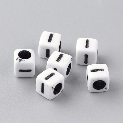 Opaque Acrylic Beads X-SACR-Q188-02I-1