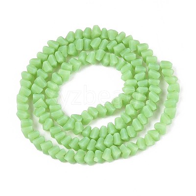 Frosted Opaque Glass Beads Strands LS-GLAA-N017-4mm-16-1