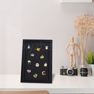 Wood & Plastic Rectangle Photo Frame Stand DJEW-WH0072-13A-01-1