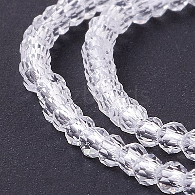 Transparent Glass Beads Strands X-GLAA-C019-01A-33-1
