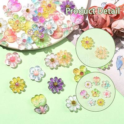 30Pcs 15 Styles Acrylic Cabochons MACR-SZ0001-91-1