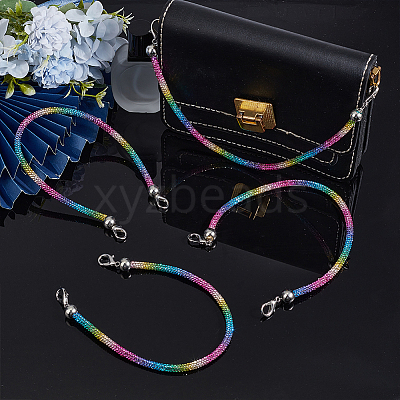 4Pcs Alloy Rhinestone Mobile Straps AJEW-PH0007-74B-1