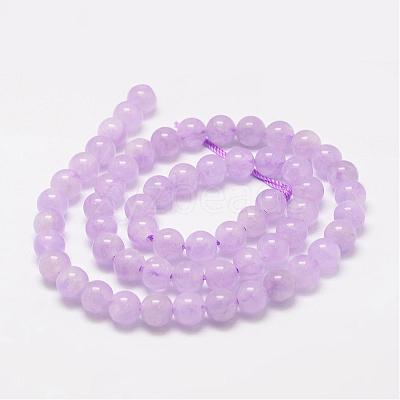Natural Lavender Amethyst Beads Strands G-F306-11-7mm-1