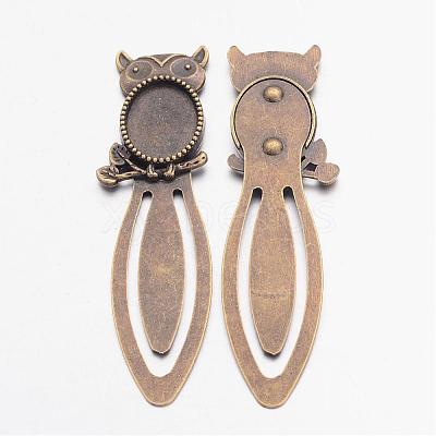 Bookmark Cabochon Settings PALLOY-S033-06AB-NR-1