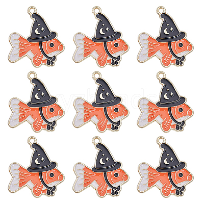 28Pcs Alloy Enamel Pendants ENAM-SC0004-27-1