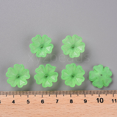 Transparent Frosted Acrylic Bead Caps MACR-S371-04A-733-1