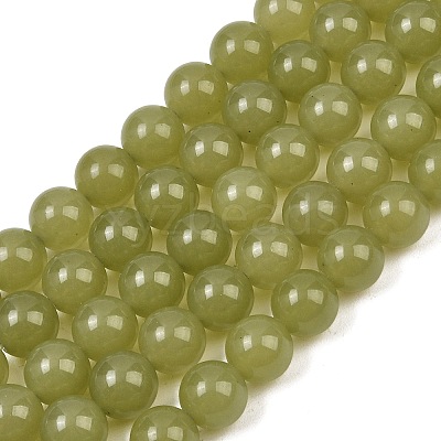 Natural Dyed White Jade Beads Strands GG-CBAEB22-B01-12mm-05-1