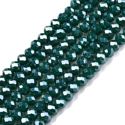 Electroplate Glass Beads Strands EGLA-A044-P2mm-A09-1