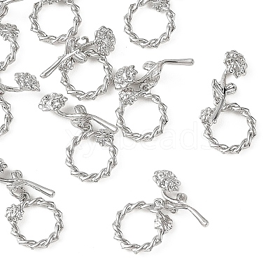 SHEGRACE Brass Toggle Clasps XGRQ5S100-850-P-1