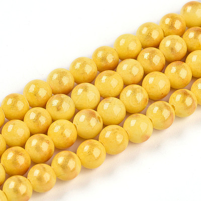 Natural Mashan Jade Beads Strands G-A255-A01-02D-1