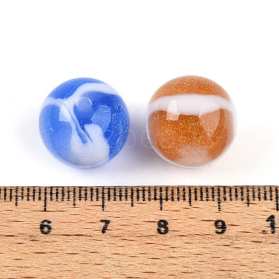 Two Tone Opaque Resin Beads RESI-N042-16mm-16-1