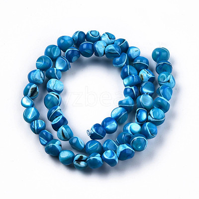 Natural Trochid Shell/Trochus Shell Beads Strands SSHEL-N032-48-A03-1