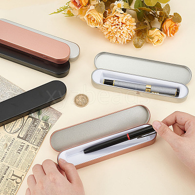 6Pcs 3 Colors Tinplate Tweezers Empty Box with Hinged Lid AJEW-BC0007-11-1