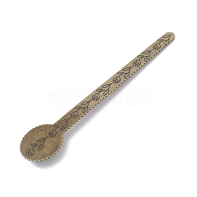 Tibetan Style Alloy Bookmark Rulers AJEW-JK00262-04-1