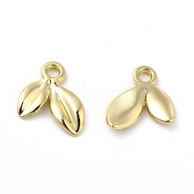 Rack Plating Alloy Leaf Charms LS-FIND-G044-07LG-1