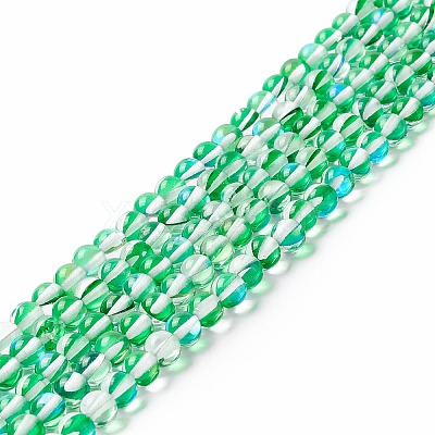 Synthetic Moonstone Beads Strands G-E573-02A-23-1