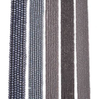 Opaque Solid Color Imitation Jade Glass Beads Strands EGLA-A044-P6mm-D10-1