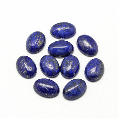 Natural Lapis Lazuli Cabochons G-R415-13x18-33-1