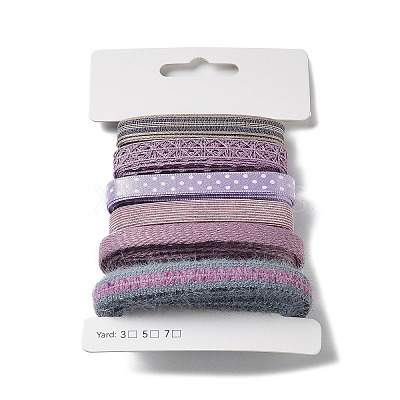 18 Yards 6 Styles Polyester Ribbon SRIB-C001-I01-1
