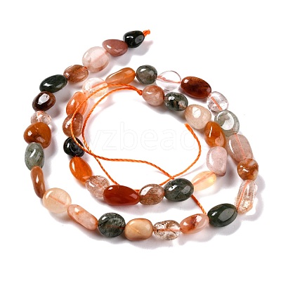 Natural Rutilated Quartz Beads Strands G-G018-06-1
