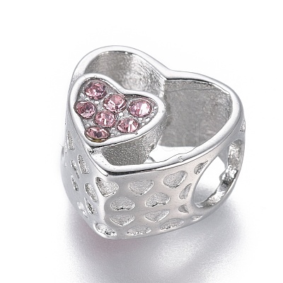 304 Stainless Steel European Beads STAS-O097-127A-1