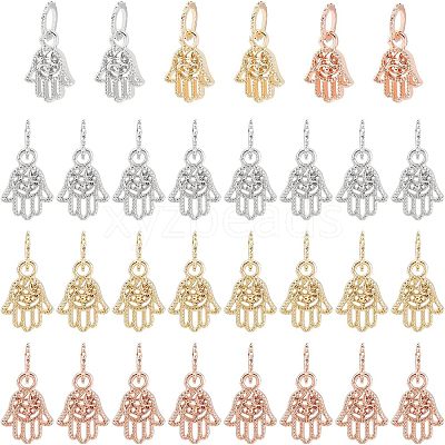 30Pcs 3 Colors Rack Plating Alloy European Dangle Charms MPDL-FH0001-06-1