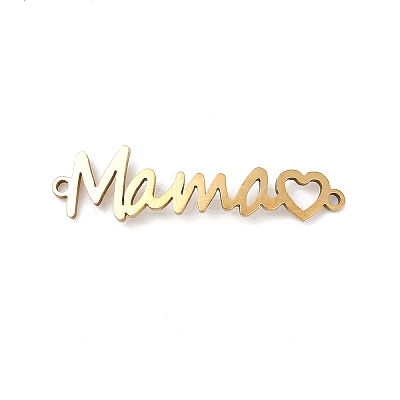 Mother's Day 201 Stainless Steel Connector Charms LS-STAS-F316-38G-1