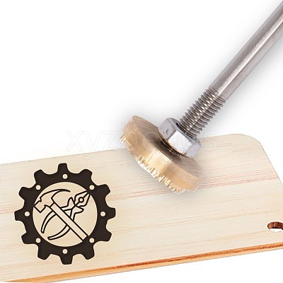 Stamping Embossing Soldering Iron with Stamp AJEW-WH0113-15-16-1
