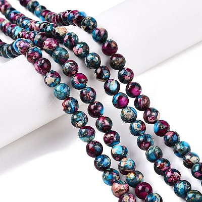 Natural Imperial Jasper Beads Strands G-N342-63E-1