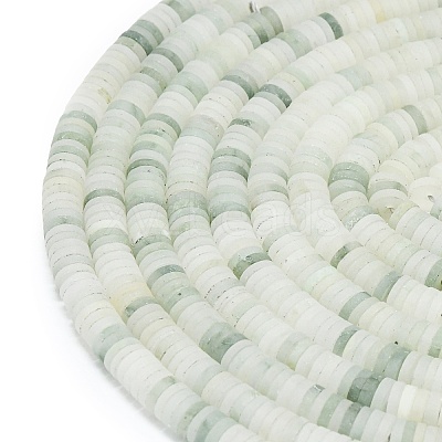 Natural Tianshan Cui Quartzite Beads Strands G-P575-B15-6x1mm-1