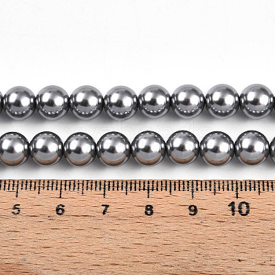 Baking Paint Pearlized Glass Pearl Bead Strands HY-N002-8mm-A01-1