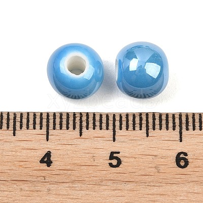 Glazed Porcelain Beads X-PORC-D001-8mm-12-1
