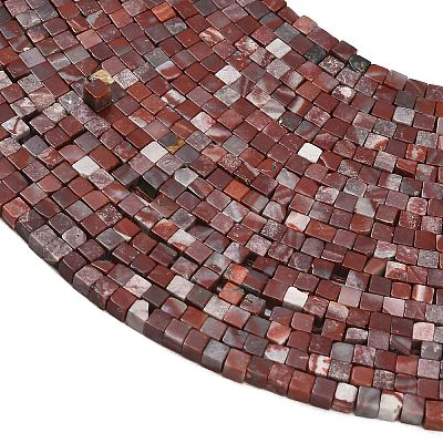 Natural Red Rainbow Jasper Beads Strands LS-GG-CBA2498-A06-01-1