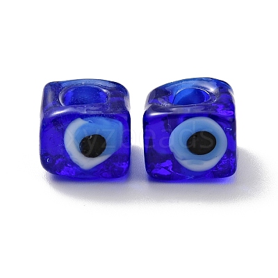 Handmade Evil Eye Lampwork European Beads LAMP-G143-06E-1