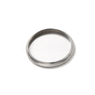 Tarnish Resistant Stainless Steel Plain Edge Bezel Cups STAS-M226-03B-1