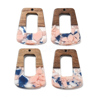 Resin and Walnut Pendants FIND-R051-02E-1