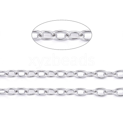 Tarnish Resistant 201 Stainless Steel Cable Chains CHS-R008-11-1