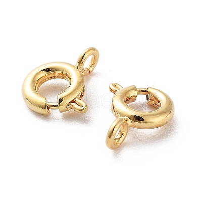 Brass Spring Ring Clasps LS-KK-G479-01B-G-1