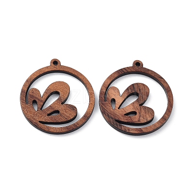 Walnut Wood Laser Cut Pendants WOOD-Q051-05D-1