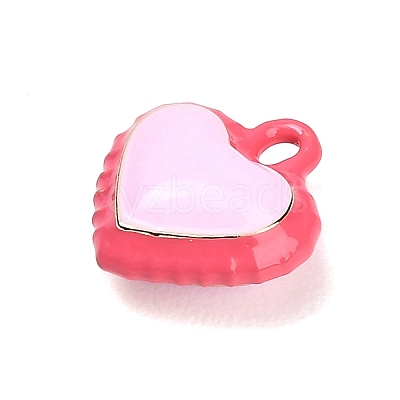 Two-Tone Alloy Enamel Pendants AL-CBA5AB7-03D-1