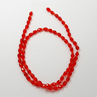 Glass Beads Strands GLAA-R024-11x8mm-14-1