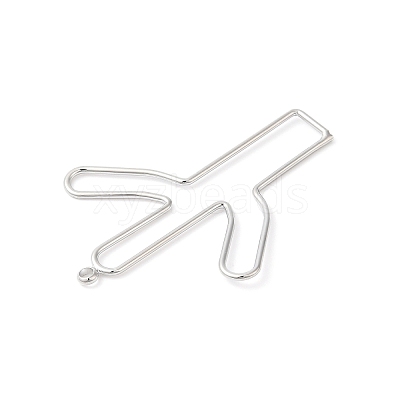 Brass Open Back Bezel Pendants KK-O144-16P-1