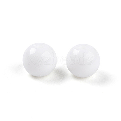 Opaque Solid Color Glass Beads GLAA-N007-6mm-A02-1